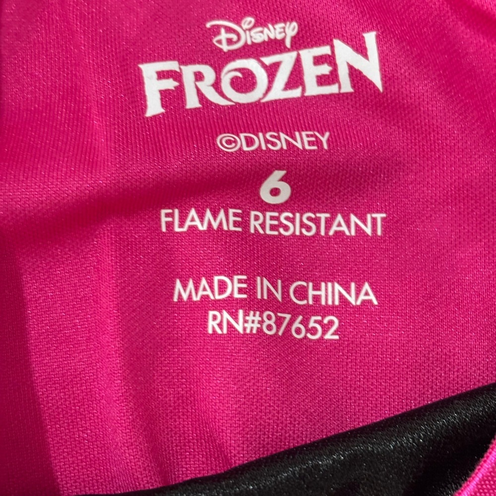 Disney Frozen Anna & Elsa Nightgown Lot 2pc Girls 6 Dress Up Bl Teal Pink Bundle - Picture 2 of 8